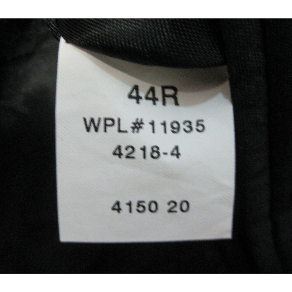 City Streets Mens Size 44R Black Wool Blend Sport Coat Blazer Suit Jacket - Picture 6 of 7